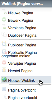 Nieuwe Weblink